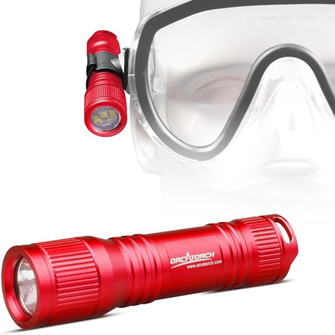 OrcaTorch MiniBeam 630 Lumens Compact Dive Light