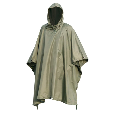 Mil-Tec Ripstop Poncho Weatherproof Essential for Outdoor