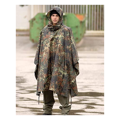 Mil-Tec Ripstop Rain Poncho Stay Dry, Stay Prepared
