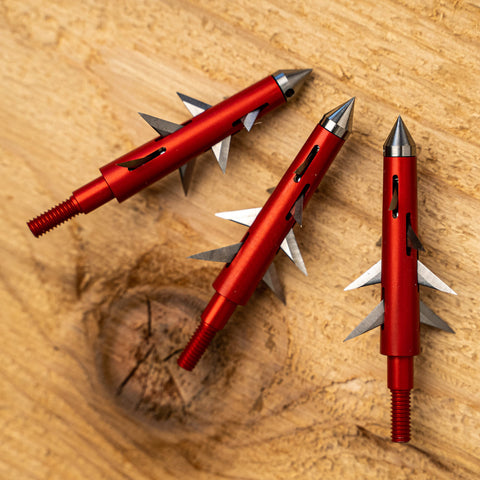 THE “CROWN OF THORNS” FIXED BLADE BROADHEAD 3-PACK