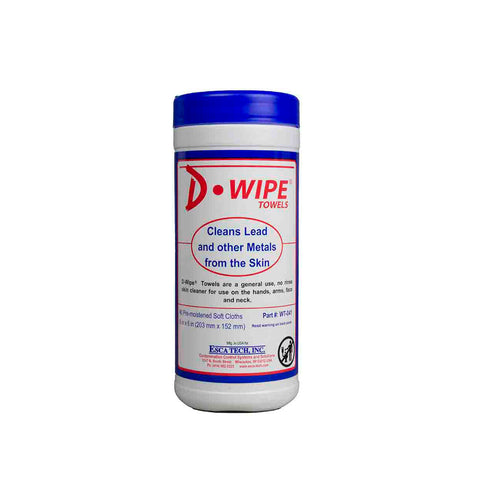 D-Wipe 8" x 6" Towel: 40 towels/canister WT-040 (Case of 12 canisters)